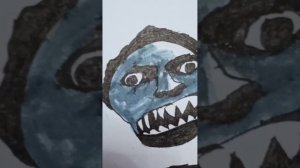 Нарисованные жуткие лица (30 фаз)