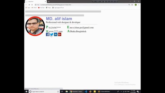 HTML email signature смотреть онлайн