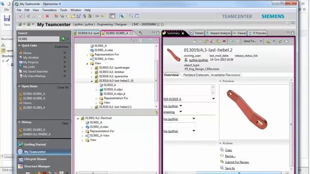 Siemens Teamcenter - PTC Creo Elements / Direct Modeling Integration смотреть онлайн
