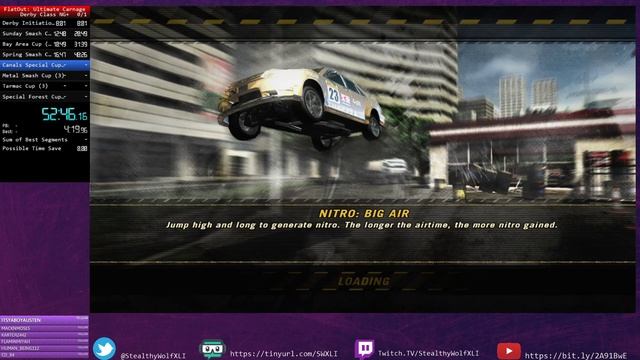 Flatout Ultimate Carnage (360): Derby Class NG+% - RTA: 1:45:14 (Former WR) (PB) смотреть онлайн