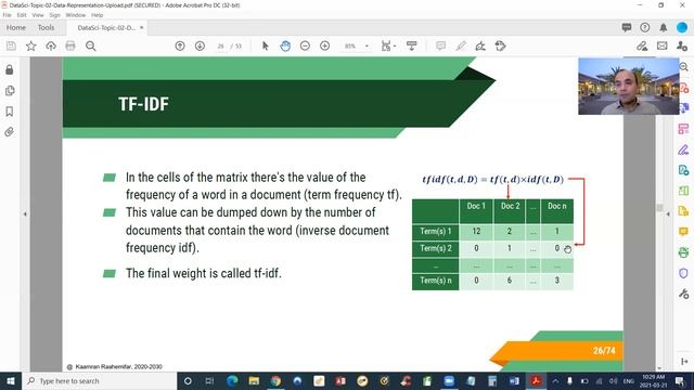 Session 5 - Data Representation: Part 3.2 - Word to Vector смотреть онлайн