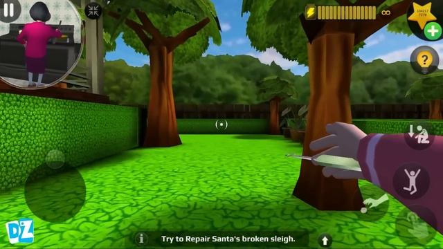 HELLO NEIGHBOR Enter In Miss T House - Scary Teacher 3d New Prank | Funny Android game смотреть онлайн