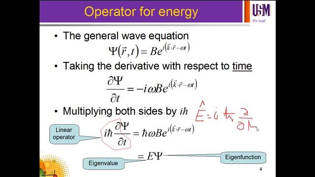 Chapter 3.3 : Operators for energy and momentum смотреть онлайн