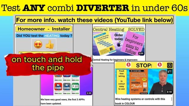 How to test any combi DIVERTER in 60 seconds, the easy way. 23 09 смотреть онлайн