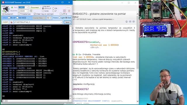 17 Czujniki temperatury w Atnel Firmware ESP. Czteropunktowy pomiar z histerezą. смотреть онлайн