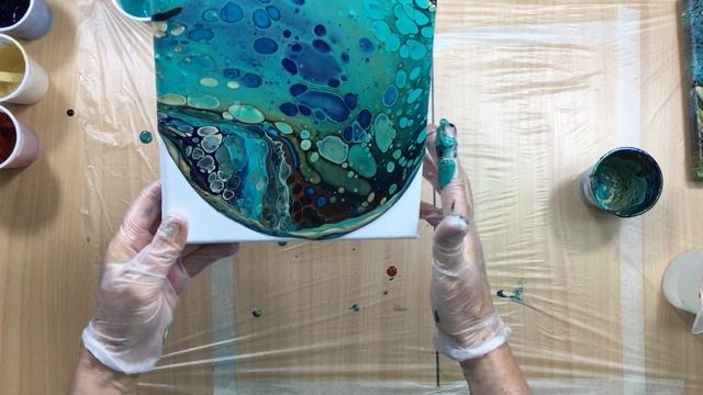 ( 180 ) acrylic pouring dark colours 20 cm x 20 cm смотреть онлайн