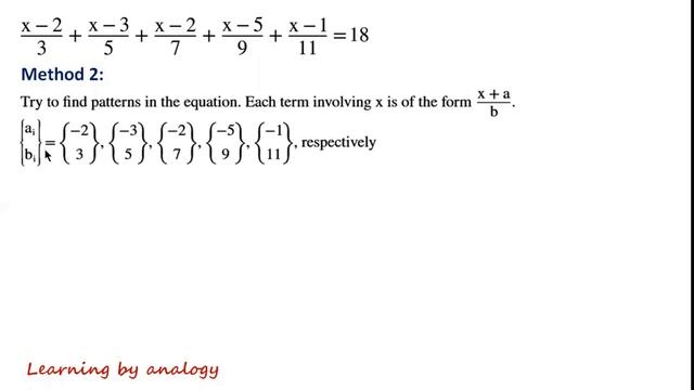 Solve an equation by intuitive and simpler methods, large amounts of computations can be avoided. смотреть онлайн