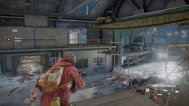 WORLD WAR Z / horde mode hard / wave 71 gameplay смотреть онлайн
