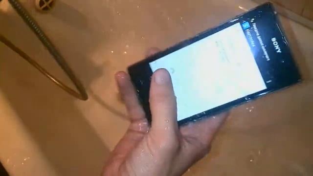 Новинка Sony xperia z 1 под водой смотреть онлайн