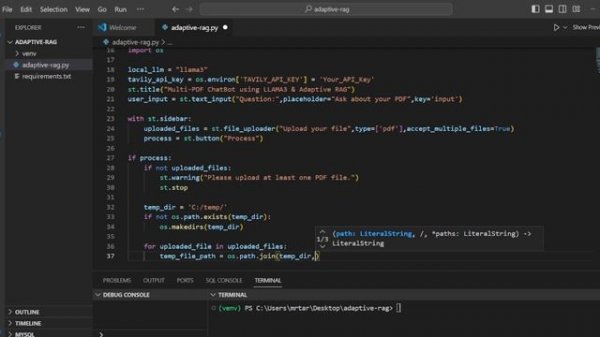 LangGraph + Adaptive Rag + LLama3 Python Project: Easy AI/Chat for your Docs