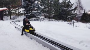 Зимние развлечения в парке Яхрома. Тюбинг и тобоган