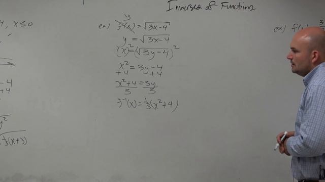 Find the inverse of the square root function by adding a constraint смотреть онлайн