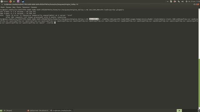 Gallium Hud - аналог статистики OSD MSI Afterburner для Linux смотреть онлайн