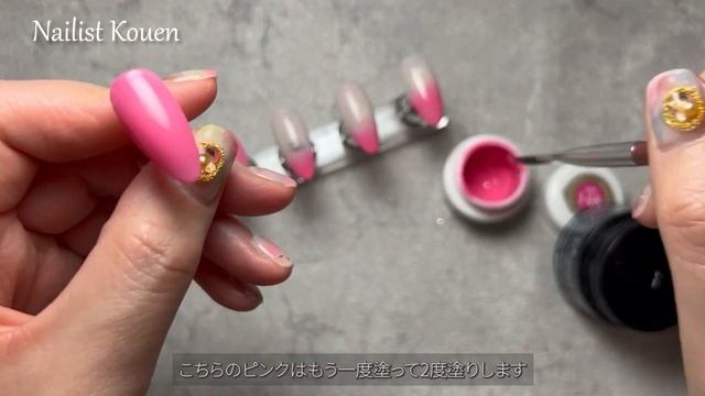 【ジェルネイル】DAISOの桜型ラメで春っぽいネイルアートしちゃおっ♪#nails　#ジェルネイル　#桜ネイル смотреть онлайн