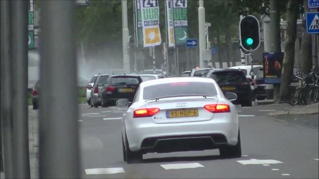 Audi RS5 w/ Akrapovic; LOUD revvs & flatout! [1080p HD] смотреть онлайн