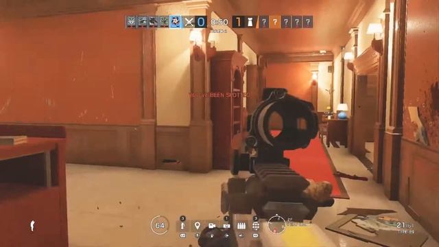 1v5 clutch with hibana||Rainbow Six Siege смотреть онлайн
