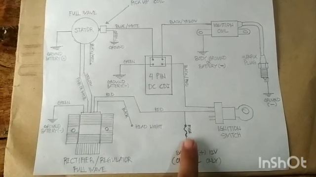 4pin dc cdi wiring diagram of ignition system смотреть онлайн
