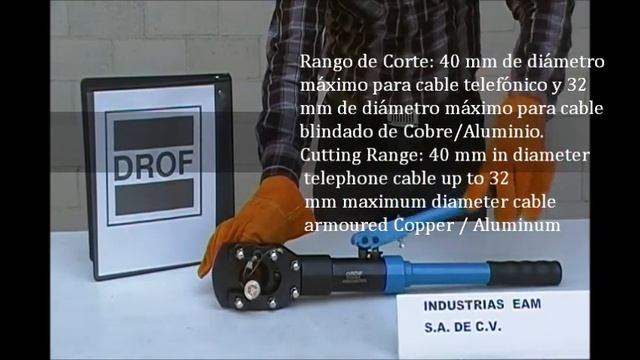 DROF CORTADORA DE CABLE HIDRAÚLICA 40 mm смотреть онлайн