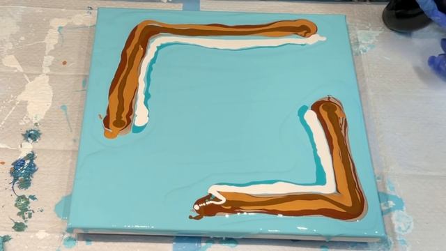 OCEAN AND EARTH EASY ABSTRACT ART YOU CAN DO~composition 👍🏼ACRYLIC POURING ART~Fluid art смотреть онлайн