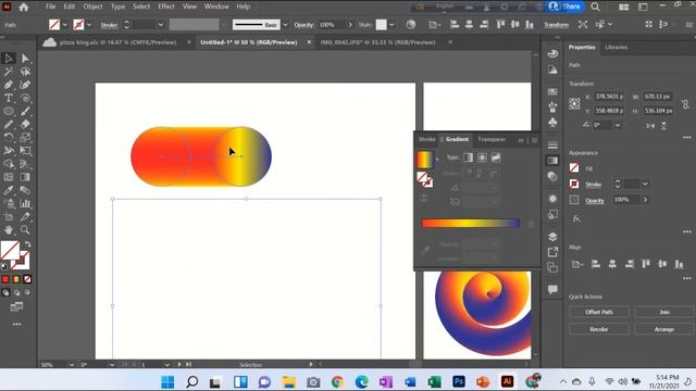best tutorial spiral 3d effect adobe illustrator 2021. смотреть онлайн