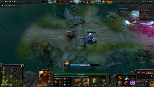 DotA 2 - Epic Disruptor + Sand King Combo смотреть онлайн