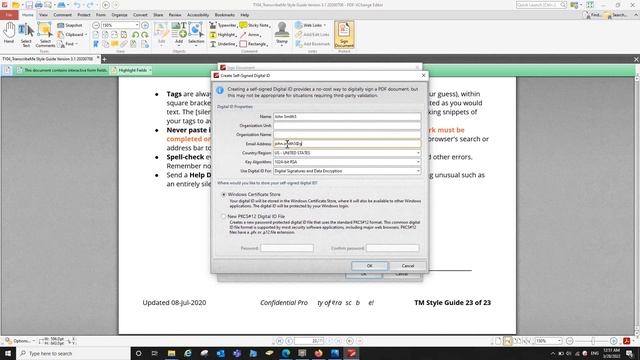 How to Create a digital signature in PDF-XChange Editor смотреть онлайн