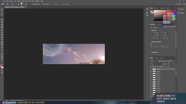 Creating a PLANET ESCAPE!! in photoshop sci-fi fantasy speed art смотреть онлайн