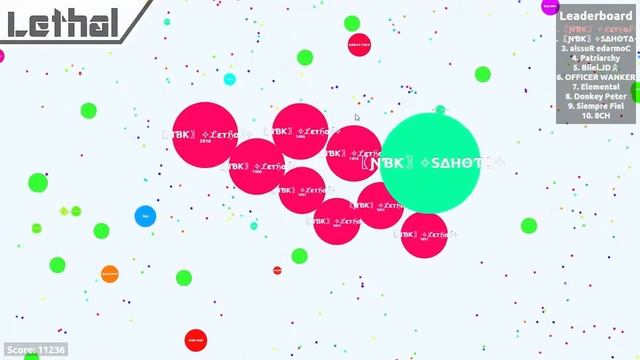 AGAR.IO - Teaming in FFA for 25,000 Mass! смотреть онлайн