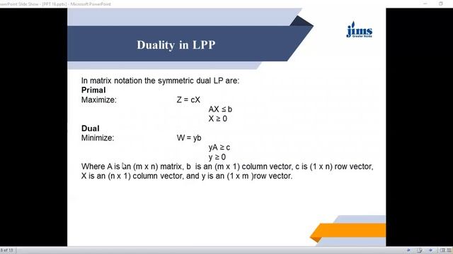 Lecture 16 Simplex Technique Duality in LPP смотреть онлайн