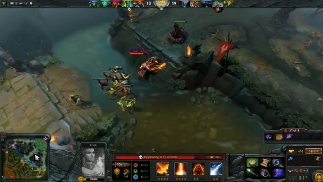 IceFrog (Lina) -play Dota 2 смотреть онлайн