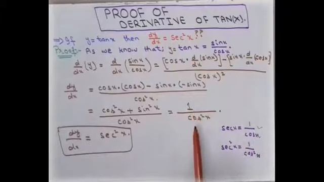Derivative of trigonometric functions | proof смотреть онлайн