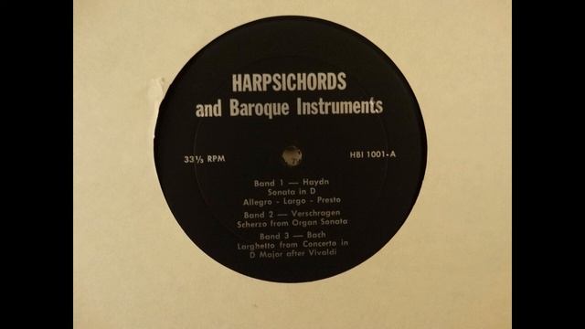 Haydn Sonata in D Major - Vintage Wittmayer Harpsichord Promotion LP смотреть онлайн