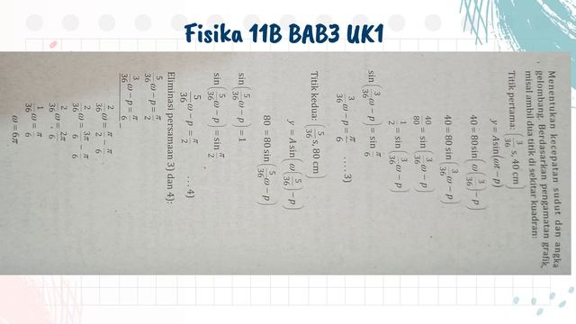 Fisika 11B Bab3 UK1 || Gelombang Berjalan смотреть онлайн