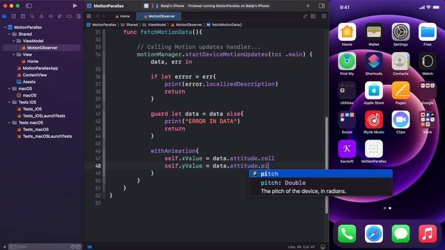 SwiftUI 3.0 Motion Parallax Effect With Device Sensors - Complex UI - SwiftUI смотреть онлайн