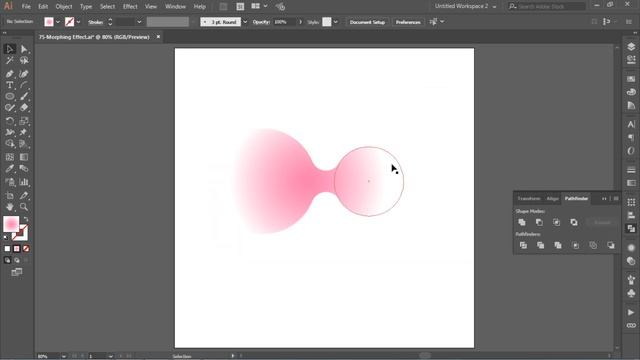 How To Morphing Effect in Adobe Illustrator | ทำลูกเล่นยืดหยุ่น | Illustrator Tutorial смотреть онлайн