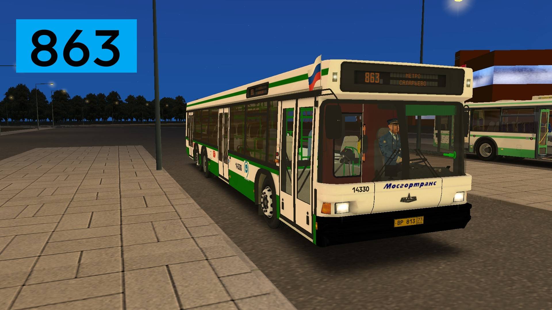 OMSI 2: Автобус №863 Метро Саларьево - град Московский смотреть онлайн