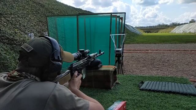 Измерение скорости 9,4 г .308 fmj БПЗ из Сайги 308 смотреть онлайн