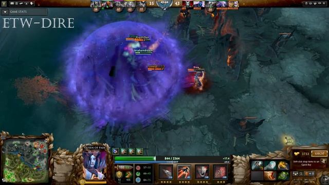 Dota2-C323 Rubick&QoP Ranked Gameplay + ETW Epic comeback gameplay смотреть онлайн