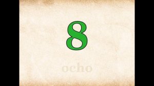 Испанские числа 1-10. Spanish numbers 1-10.