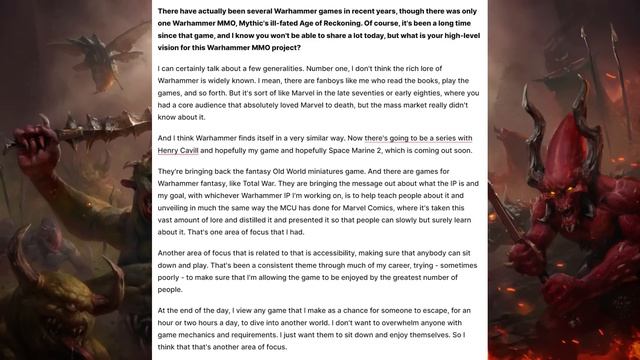 NEW INFO - Warhammer MMO - Developer Interview смотреть онлайн