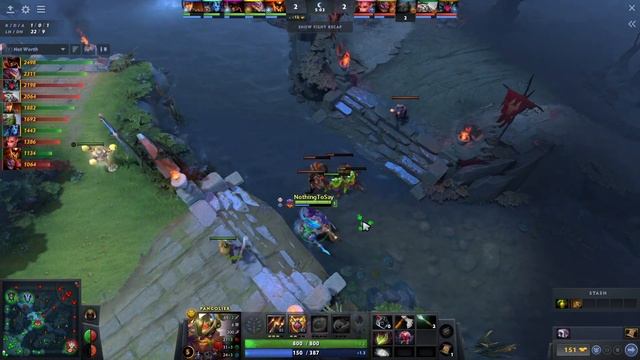 NothingToSay mid Pangolier vs Tiny | First 10 minutes смотреть онлайн