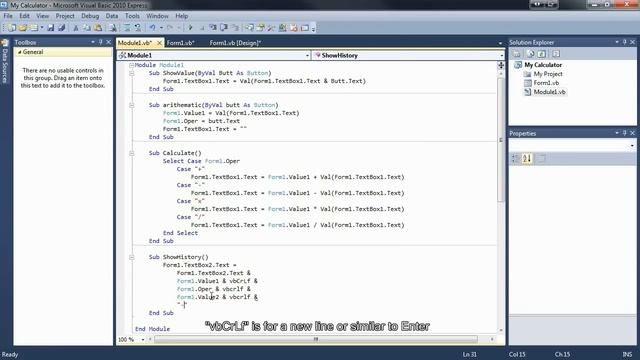 How To Make a Perfect Calculator in Visual Basic 2010 (with subtitles) смотреть онлайн