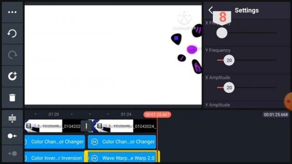 How to make effects on Kinemaster