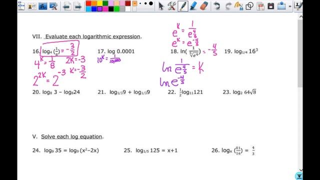 Exponential/Log TEST Review 3PC1718 смотреть онлайн