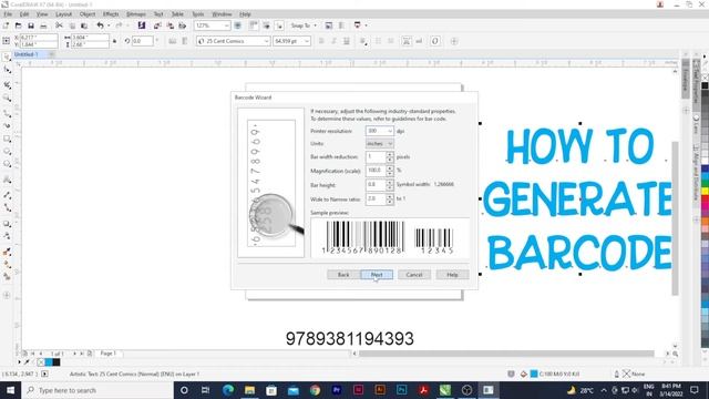 HOW TO GENERATE BARCODE IN COREL DRAW? смотреть онлайн