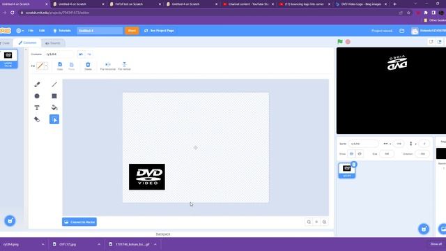 dvd logo bouncing on scratch смотреть онлайн
