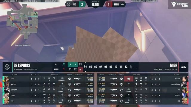 G2 vs MIBR — VCT Americas Stage 1 — S4D1 — Mapa 1 смотреть онлайн