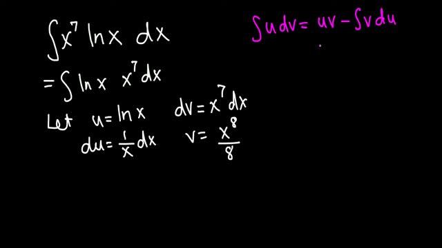 CalculusiIntegration by parts of x^7 ln x (2/18) смотреть онлайн