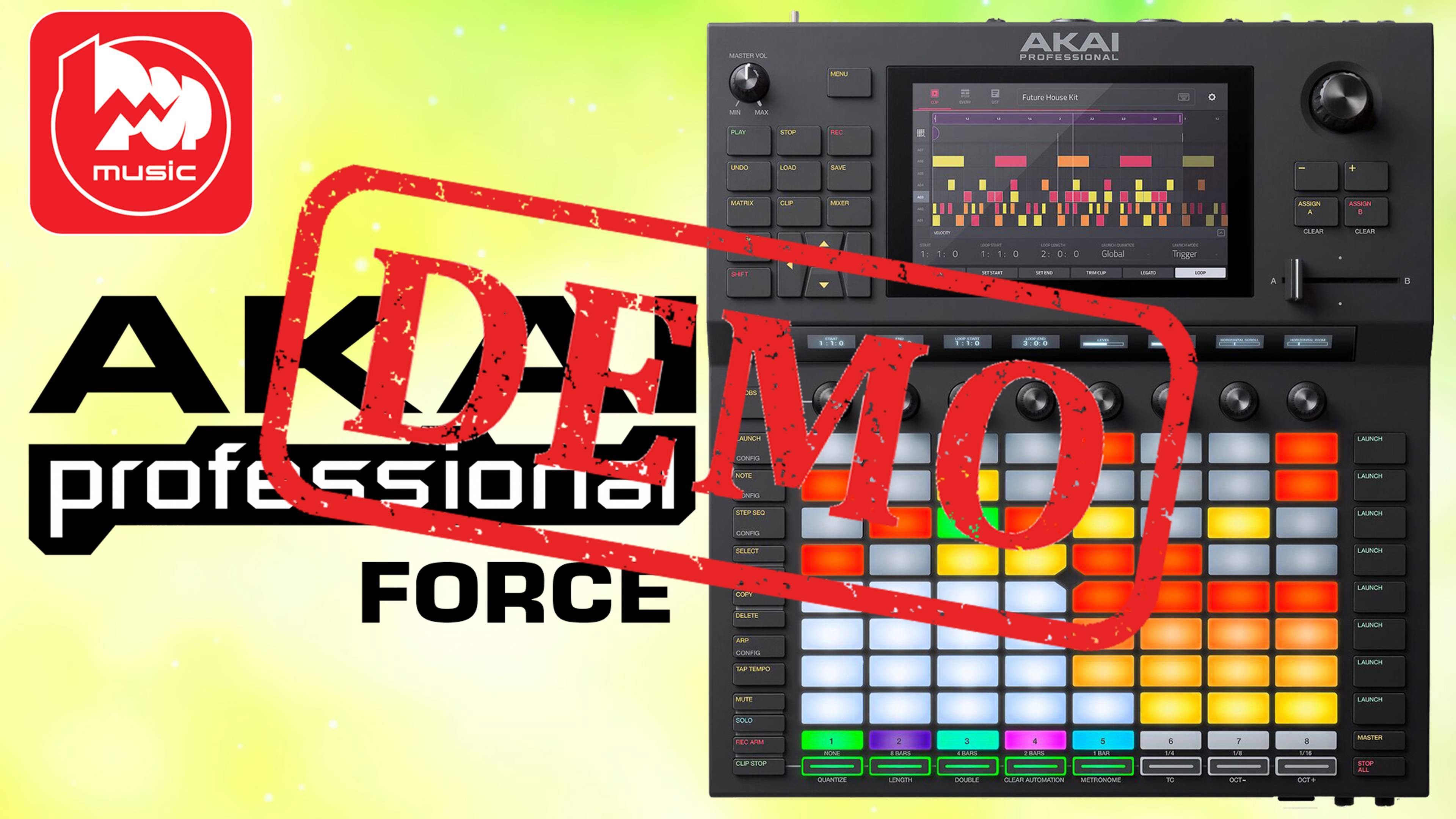 USB MIDI-контроллер AKAI PRO FORCE - демонстрация звучания смотреть онлайн