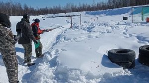 стрельба картечью с мр 155, картечь 8 мм